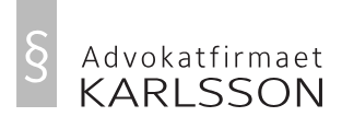 Logo for Advokatfirmaet Karlsson